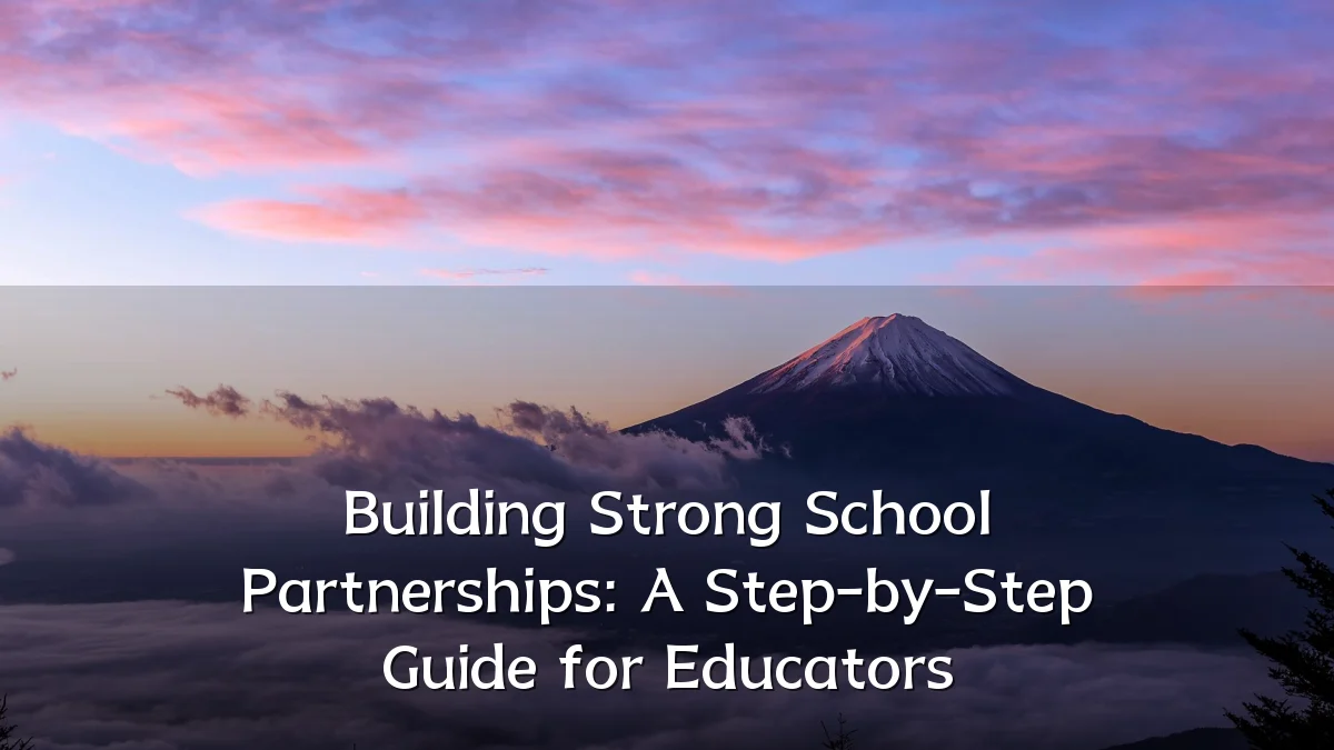 Building Strong School Partnerships: A Step-by-Step Guide for Educators