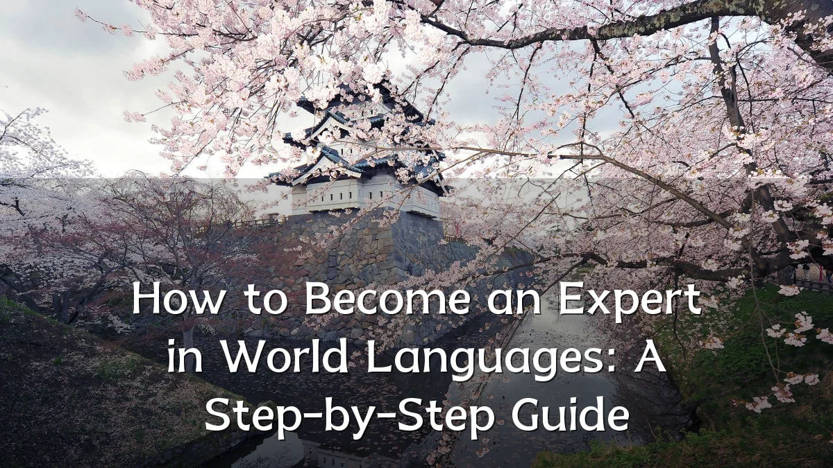 How to Become an Expert in World Languages: A Step-by-Step Guide