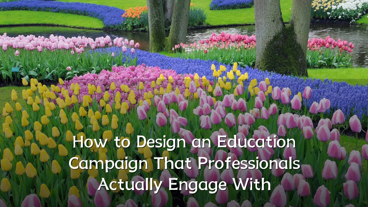 How to Design an Education Campaign That Professionals Actually Engage With