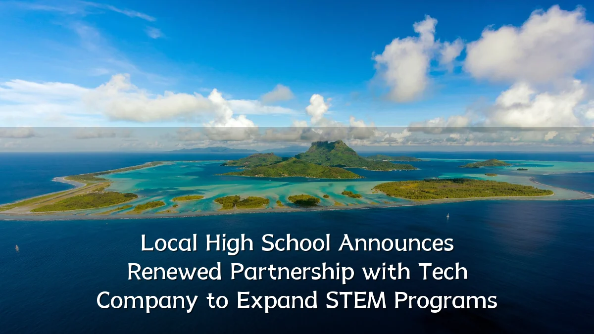 Local High School Announces Renewed Partnership with Tech Company to Expand STEM Programs